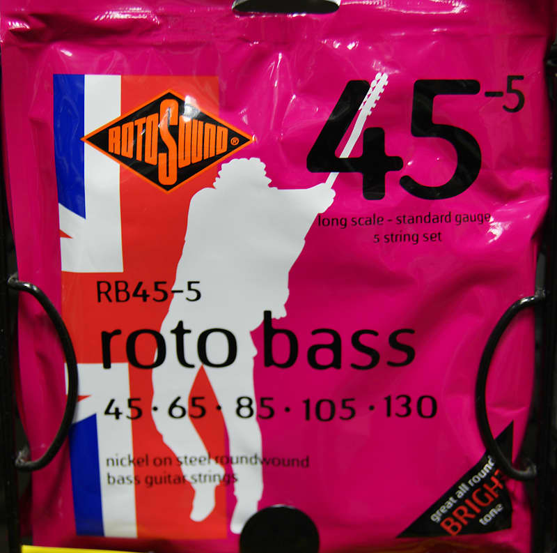 Rotosound RB45-5 Roto bass guitar 5 string set 45-130 image 1