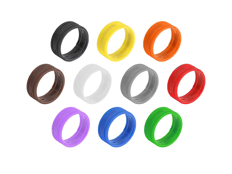 SuperFlex GOLD SFC-BAND-MULTI-10PK Colored ID Rings - 1 EACH OF TEN COLORS image 1