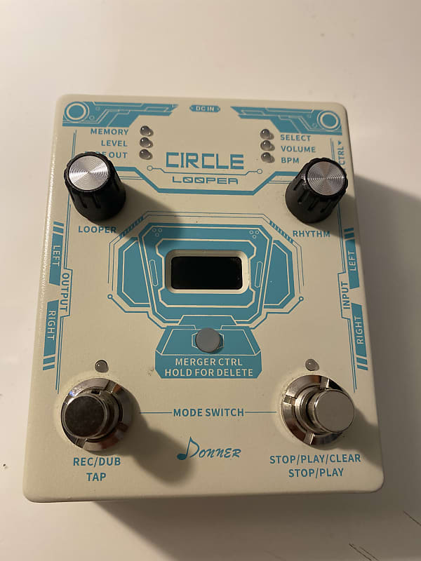 Donner Donner Circle Looper Pedal, Stereo Guitar Looper Pedal Reverb