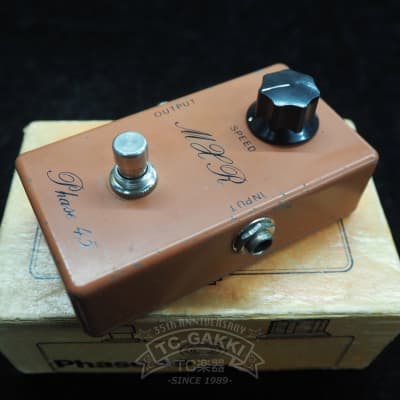 MXR Phase45 Vintage 1970年代のスクリプトロゴ Mxr Phase 45 Vintage Script Logo Bud Box 1975 Orange Effect
