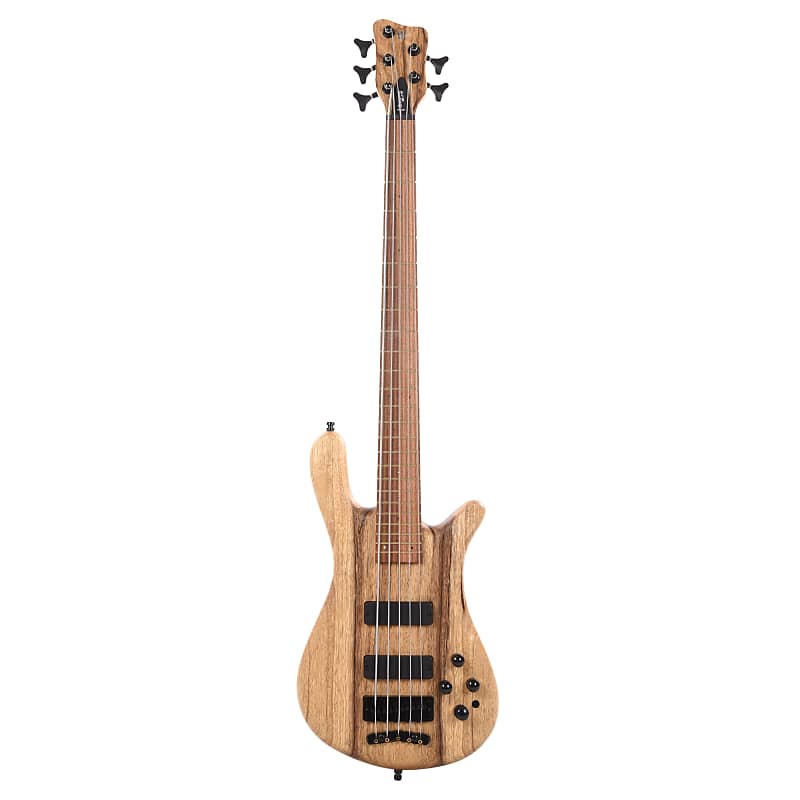 Warwick Pro Series 2021 LTD Streamer LX 5-String Solid Black Korina Body  (Serial #GPSE009063-21)