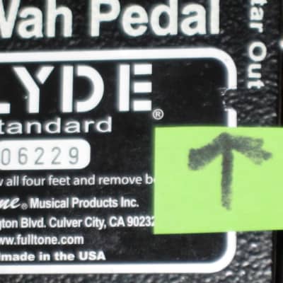 used with light player's wear (but mostly clean) 2008 Fulltone Clyde Standard Wah (BLACK) designed with NO external controls, + printout copy of Owner's Manual (NO box, NO original paperwork, NO sticker) image 6
