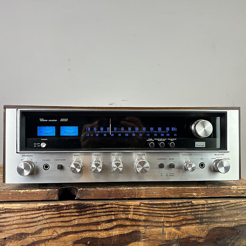 Sansui Model 5050 1970’s - Silver/black  			