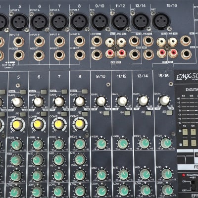 Yamaha EMX 5016CF 500w 16-Channel Powered Mixing Board w