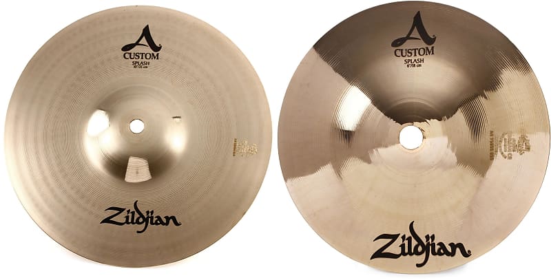 Zildjian 6 inch A Custom Splash Cymbal Bundle with Zildjian 10