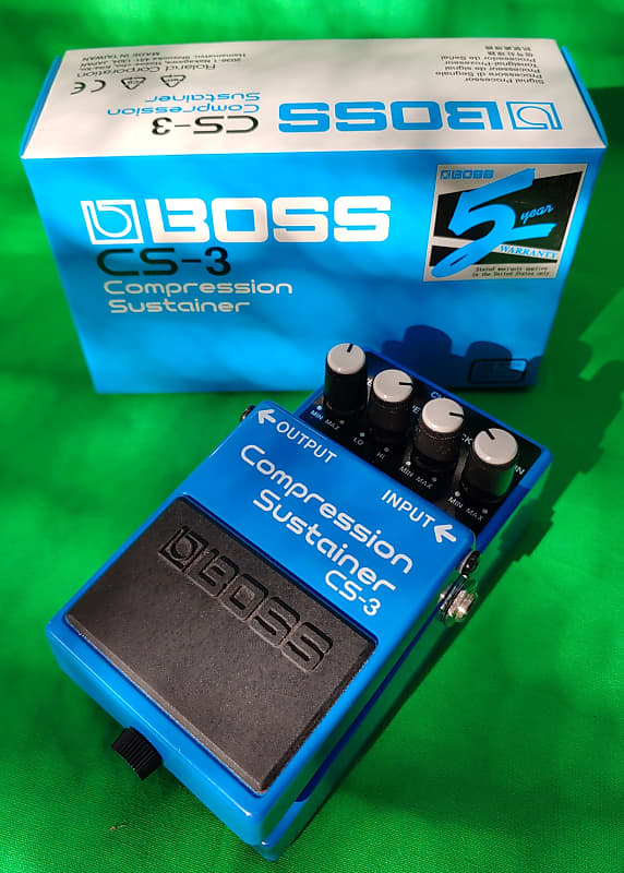(美品箱付き)1990年頃製CompressionSustainer CS-3 Used! BOSS CS-3 Compression Sustainer Vintage Guitar Effect