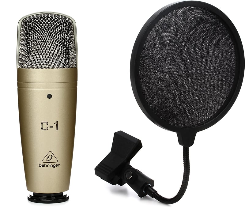 Behringer C1 Largediaphragm Condenser Microphone Bundle Reverb