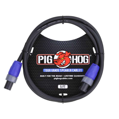 Pig Hog Speaker Cable 14 Gauge Wire Speakon to Speakon 5 feet image 1