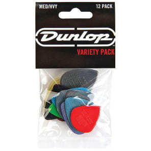 Dunlop PVP102 12 Guitar Pick Variety Pack - Medium/Heavy