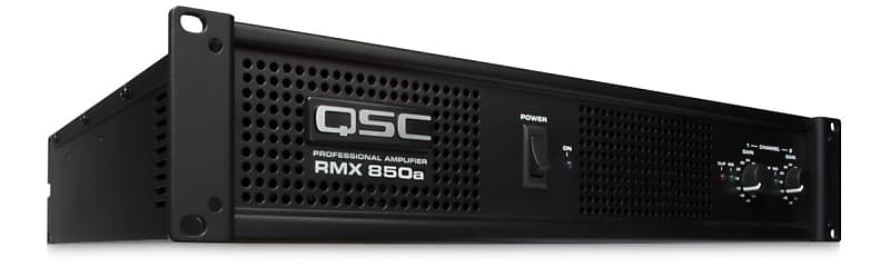QSC RMX850a 2-CH, 200w /ch @ 8-Ohm, 300w /ch @ 4-Ohm, 430w/ch @ 2-Ohm Power Amplifier image 1