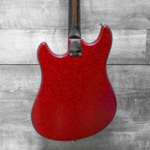 Norma 4-Pickup Electric Guitar Red Sparkle 1960's w/GigBag VINTAGE image 3