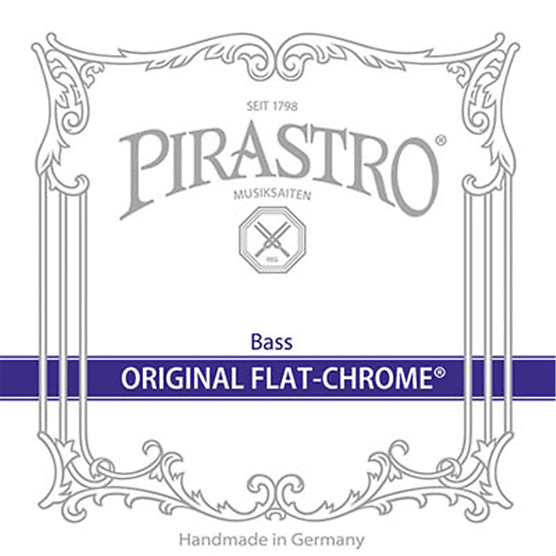 Pirastro Original Flat Chrome 3/4 Double Bass Set Solo tuning image 1