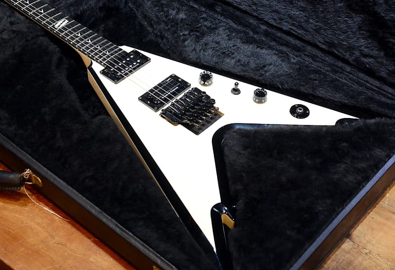 Dean USA Dime Razorback V Pearl White 2006' | Reverb Australia