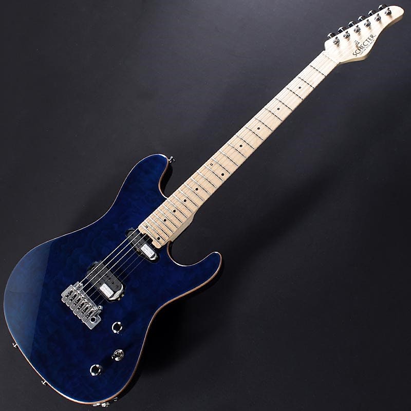 ギター SCHECTER MZ1 See-thru Blue Schecter Japan Mz-1 See Thru Blue – Maple – Gooswyn Guitar