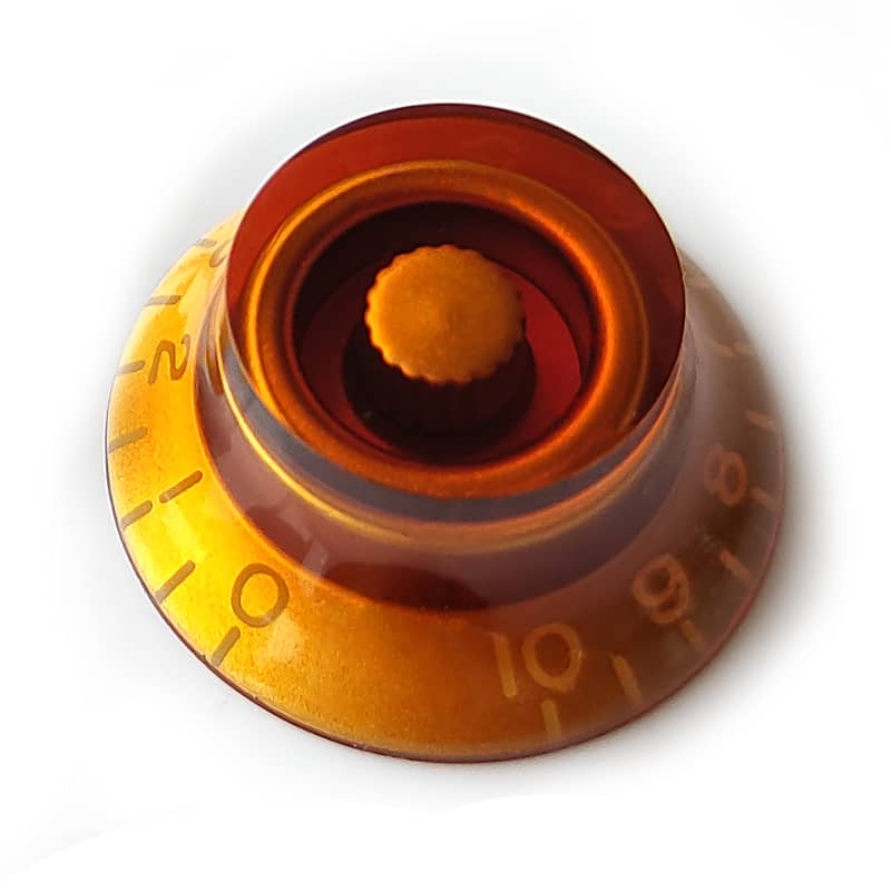 Top Hat Speed Control Knobs Left Handed Amber 1x Knob Reverb