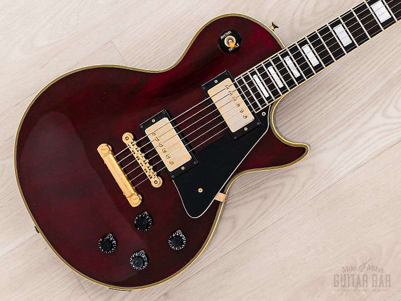 1981 Tokai Love Rock Custom LC100 Vintage Guitar Wine Red, 100% Original w/ Case image 1