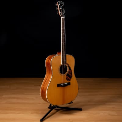 Fender Paramount PD-220E Dreadnought Acoustic-Electric Guitar - Ovangkol, Natural SN CC220612085 image 3