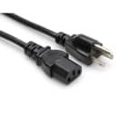 Hosa PWC-141 3-Prong to IEC Power Cord - 1 foot