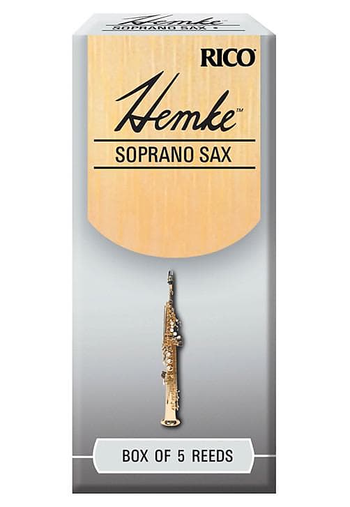 Hemke Soprano Saxophone Reeds, Strength 2.0, 5-pack image 1