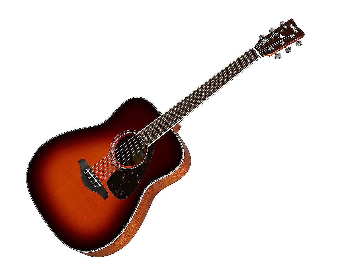Yamaha FG820-BS Folk Acoustic Guitar Brown Sunburst | Reverb