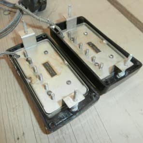 Vintage 1957 Gibson Matched Pair PAF Pickup Wiring Harness! Centralab Pots, Switch and Tip, Covers! image 3