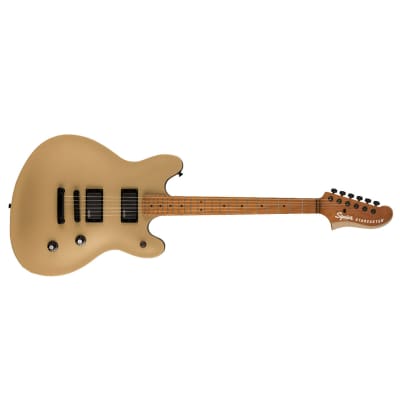 Fender Squier Contemporary Active Starcaster Guitar Roasted Maple Shoreline Gold - 0370471544 for sale