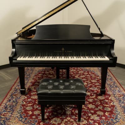 Steinway & Sons 5'7" Model M Grand Piano | Satin Ebony | SN: 466703 image 2