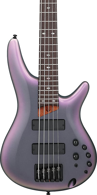 Ibanez SR505E SR Standard 5-String Bass Guitar, Black Aurora Burst image 1