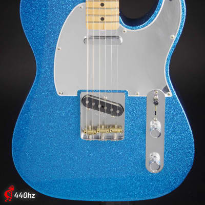 Immagine Fender J Mascis Signature Telecaster Maple Bottle Rocket Blue Flake w/Bag - 1