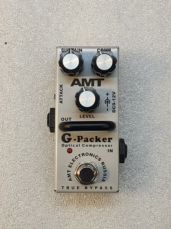 AMT Electronics G-Packer optical compressor pedal | Reverb