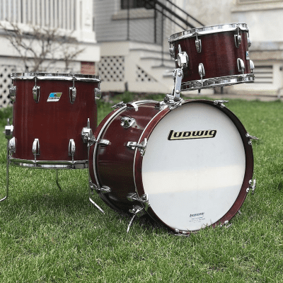 Ludwig Bop Outfit 8x12 / 14x14 / 14x18" Drum Set (3-Ply) 1970s