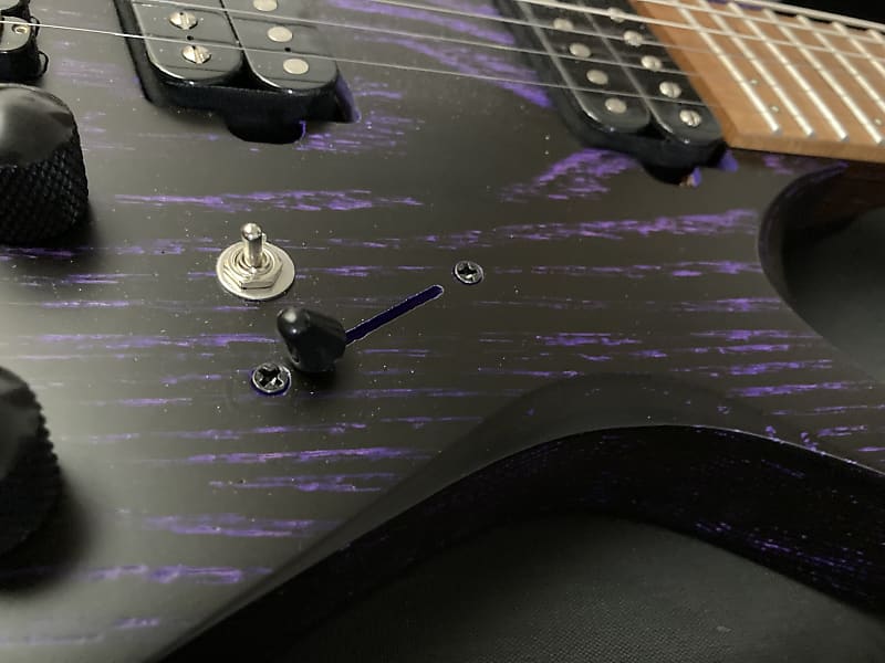 NK Headless Guitar 2022 Purple Near-New Baked Maple Birds
