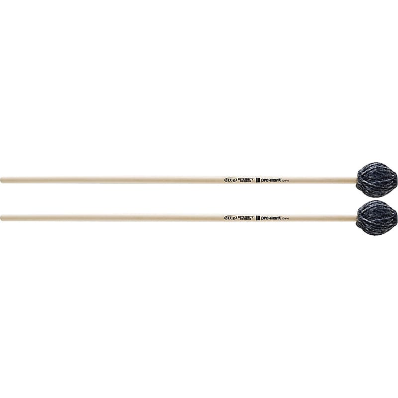 Promark System Blue Diversity Series Mallets DV4 Hard Marimba Reverb