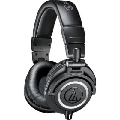 Audio-Technica ATH-M50x Professional Studio Monitor Headphones, Black image 2