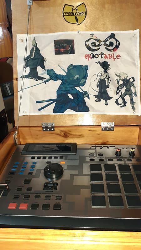 Akai MPC2000XL "Limited Edition" MIDI Production Center w/ upgrades in Mint Condition. Includes one of a kind Custom Protective Case with life size MPC 2000XL wood carved replica. image 1