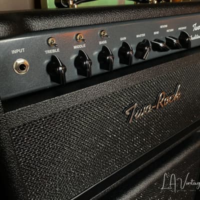 (Pre-Order) Two Rock Traditional Clean Amp Head & Matching 2x12 Cab in Sparkle Matrix Grill Cloth & Black Tolex image 4