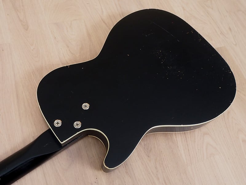 1963 silvertone 1420 stratotone electric guitar black sears