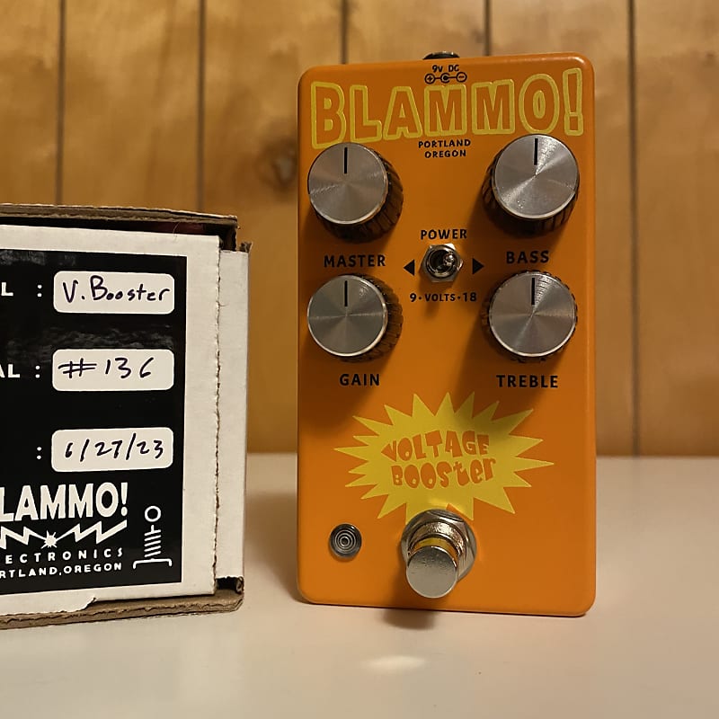 BLAMMO! Voltage Booster 2023 - Orange | Reverb