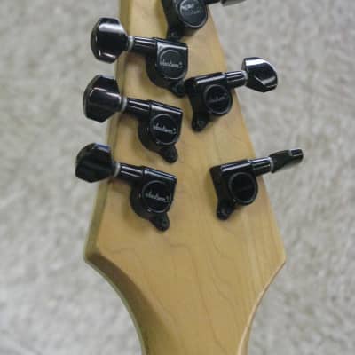 Jackson Japan DXMGT Flame Maple Sunburst 3x3 Headstock Shark