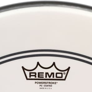 Remo Powerstroke P3 Coated Bass Drumhead - 18 inch with 2.5 inch Impact Pad image 2