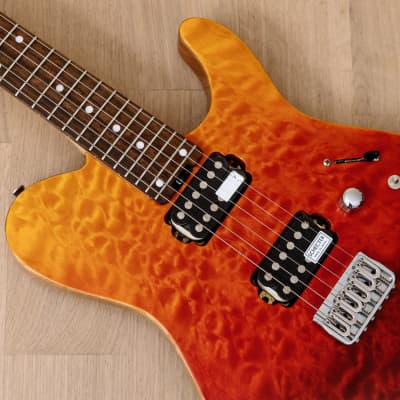 2017 Schecter Japan KR-24-2H-MM-FXD-IKP Limited Edition T-Style Guitar Red Fade w/ Super Rock J Pickups image 7
