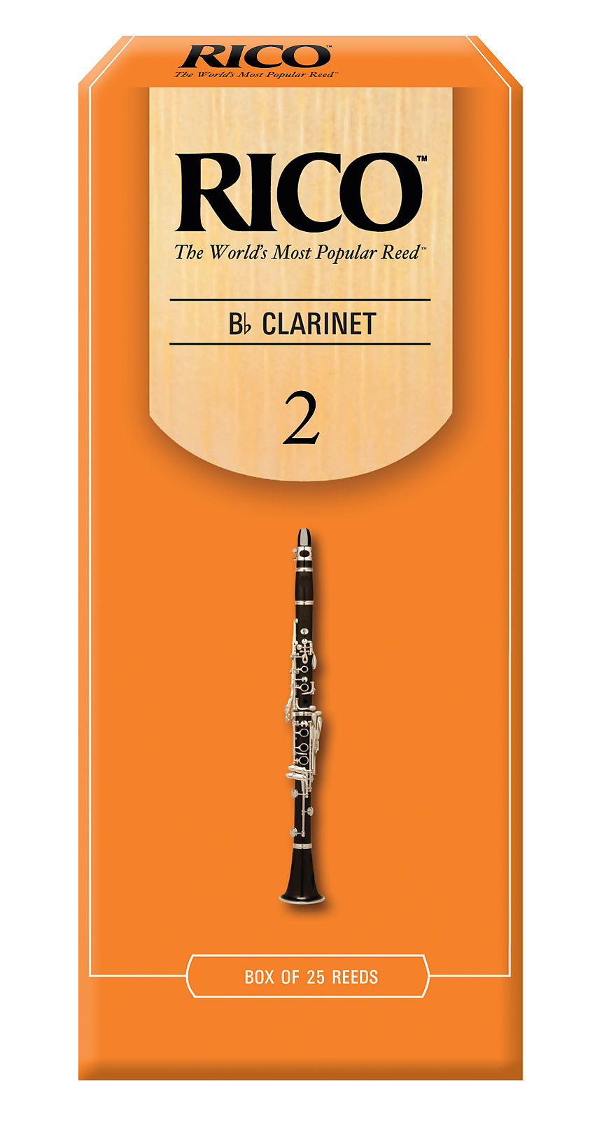 Rico RCA2520 Bb Clarinet Reeds - Strength 2.0 (25-Pack) | Reverb