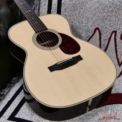 Collings OM Series OM2H Sitka Spruce Top East Indian Rosewood Back & Sides 45 Style Snowflake Inlays Natural 4.30 LBS image 8