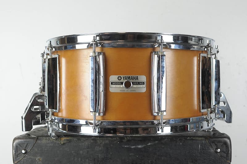 1980s Yamaha Recording Custom 6.5x14 Real Wood Snare Drum SD-065D