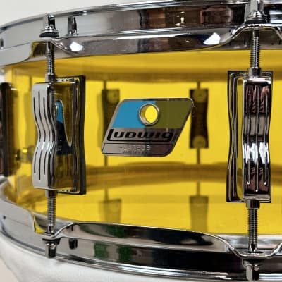 Ludwig 5x14" Vistalite Snare Drum - Yellow image 5