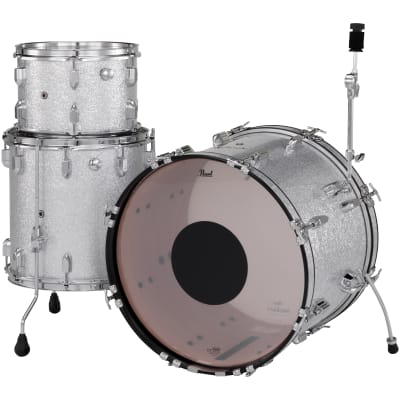Pearl President Deluxe Silver Sparkle 3pc Kit Shell Pack +GigBags 20x14 12x8 14x14 Drums Authorized Dealer image 8