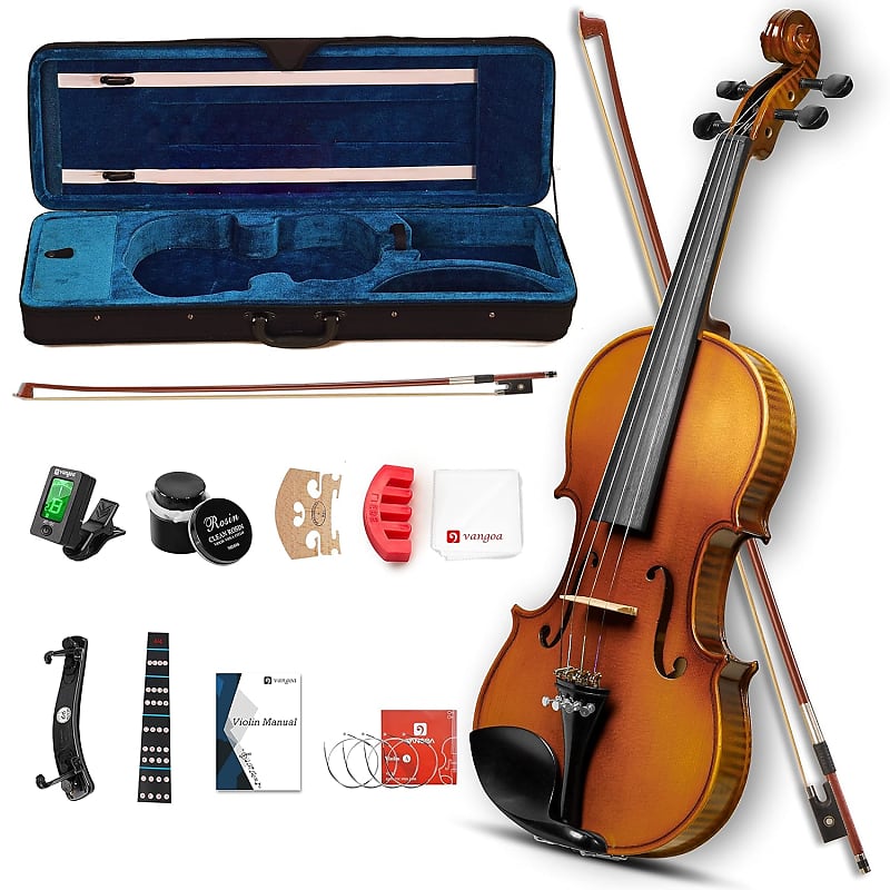 Violin 4/4 Full Size Set Acoustic Violin Fiddle Kit Professional