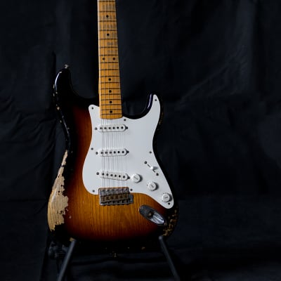 Fender Fender Customshop 1954 Relic, 60th Anniversary Model 2014 - relic sunburst for sale