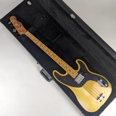 Fender  Tele Bass 1976 - Blond White Humbucker HSC image 10