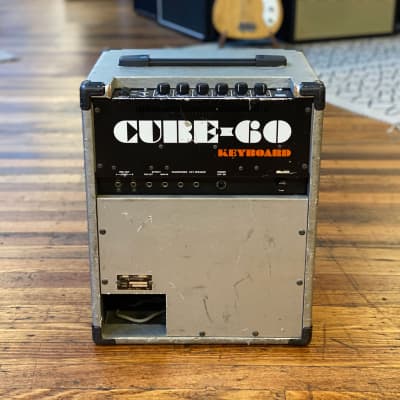Vintage Roland Cube 60 Keyboard Amplifier, Silver, Tested